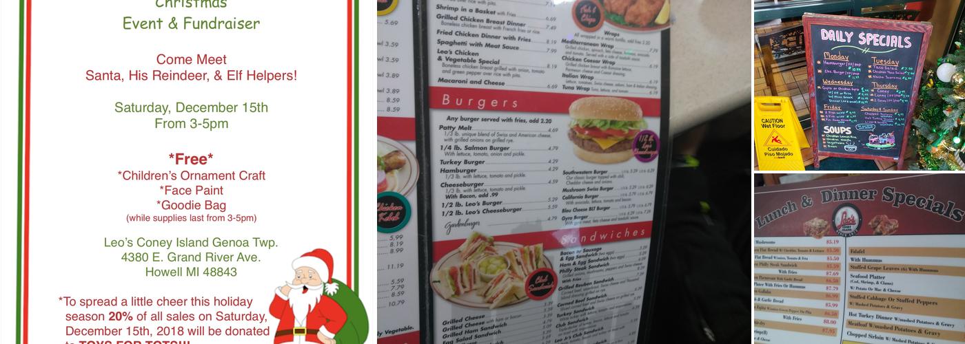 Leo's Coney Island Menu