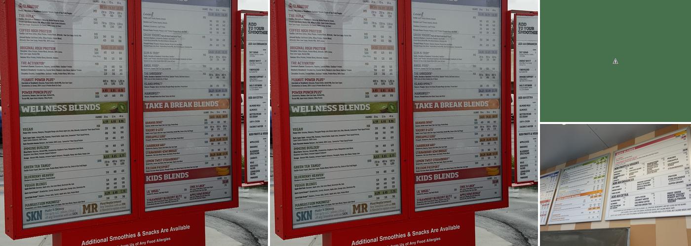 Smoothie King Menu