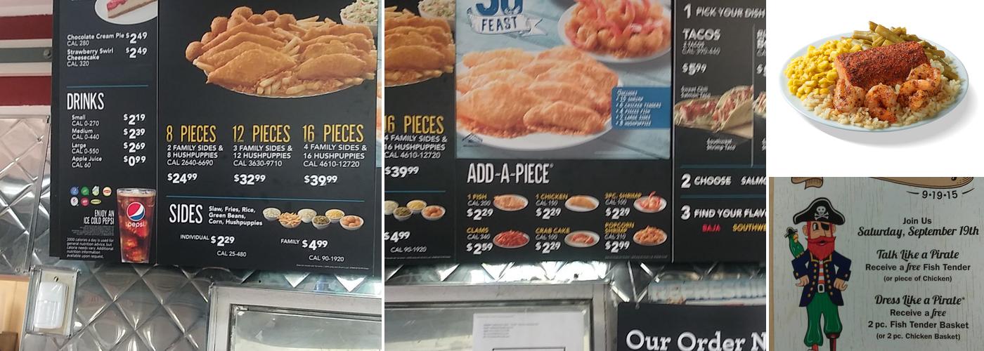 Long John Silver's Menu