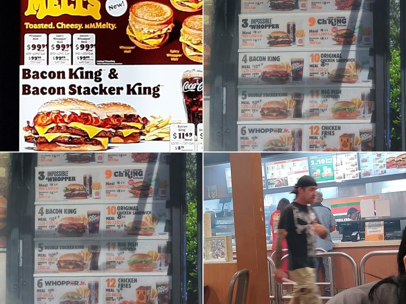 Burger King Menu
