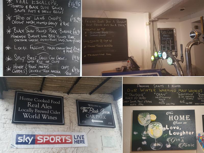 Black Swan Menu