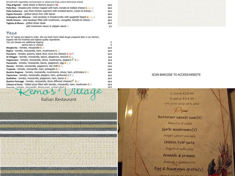 Remos Village Menu