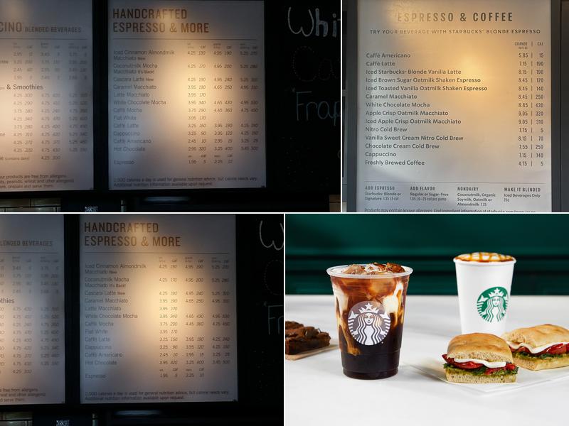 Starbucks Menu