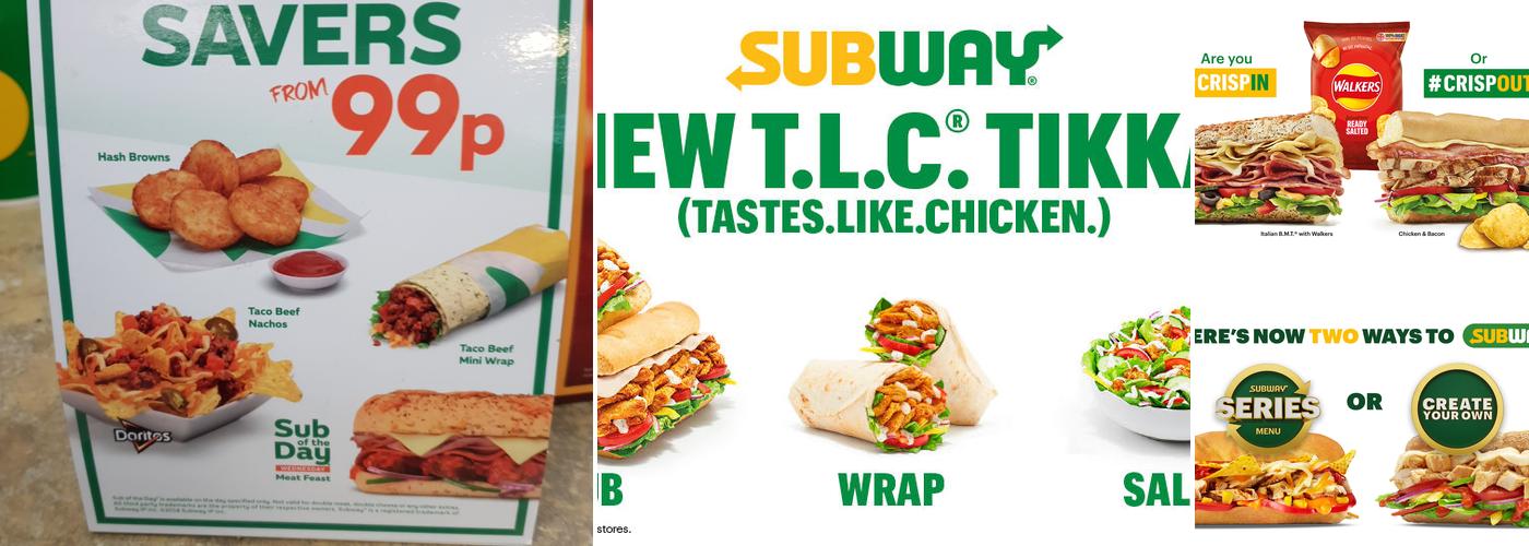 Subway Menu