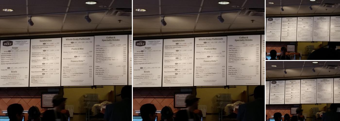 Panera Bread Menu