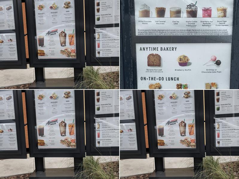 Starbucks Menu