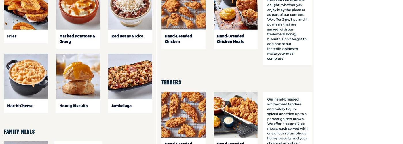 Chicken Menu