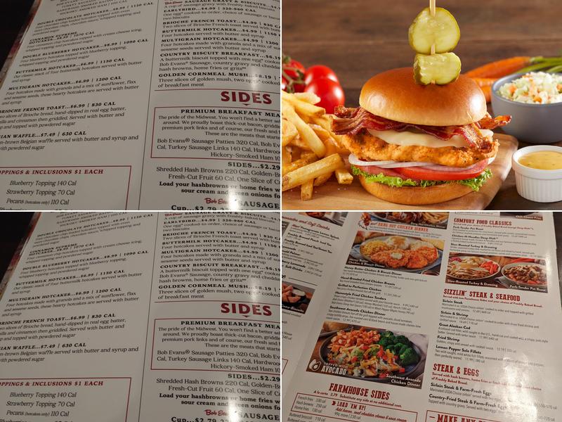 Bob Evans Menu
