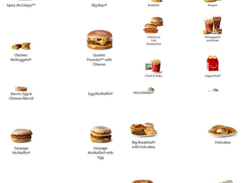 McDonald's Menu