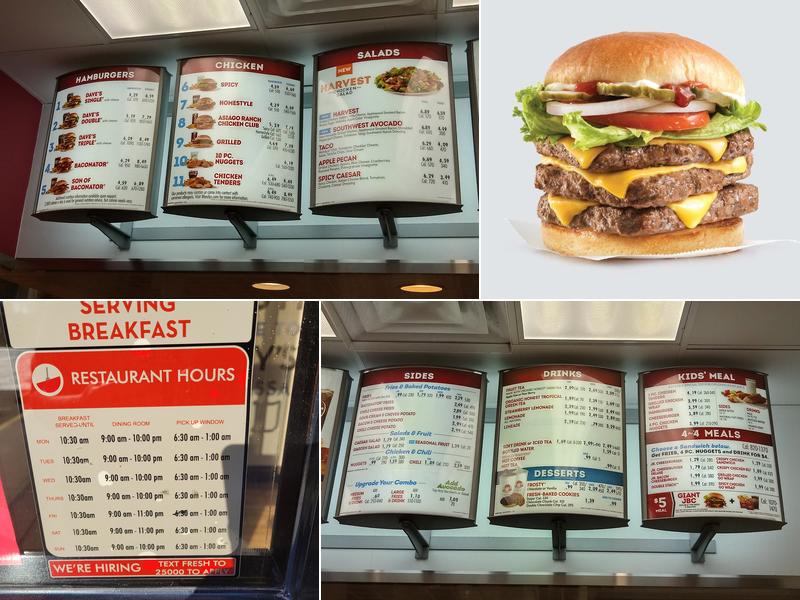 Wendy's Menu