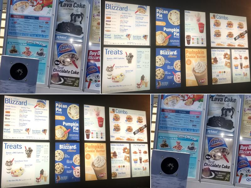 Dairy Queen Menu