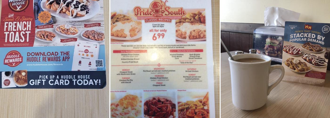 Huddle House Menu