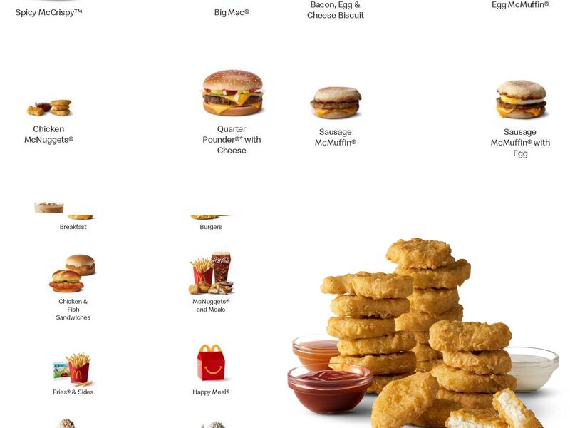 McDonald's Menu
