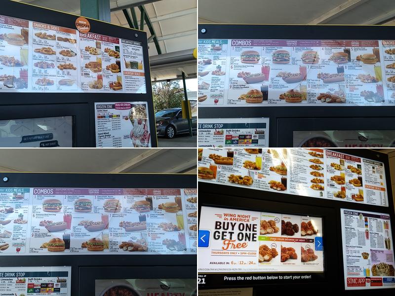 Sonic Drive-In Menu