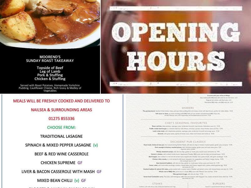 The Moorend Spout Menu