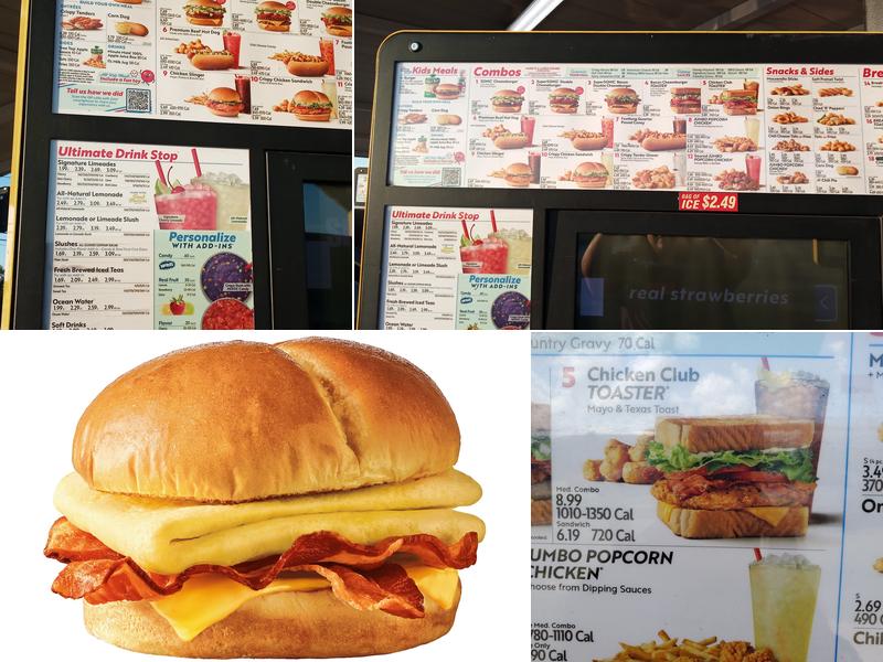 Sonic Drive-In Menu
