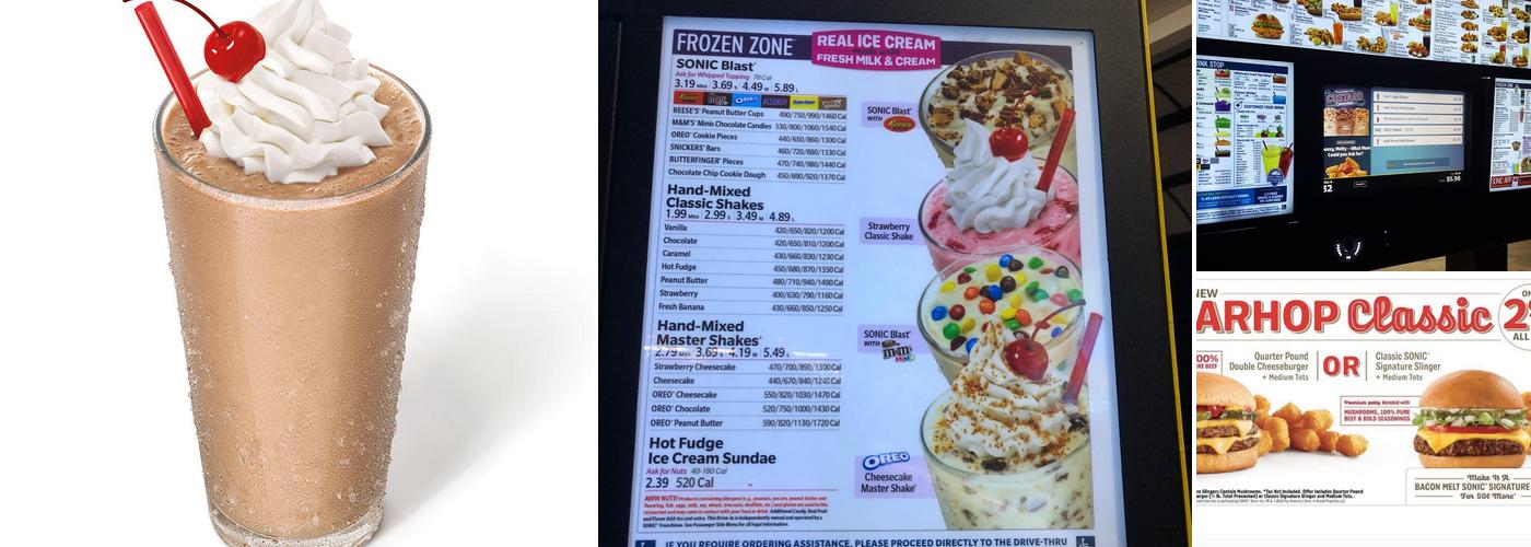 Sonic Drive-In Menu