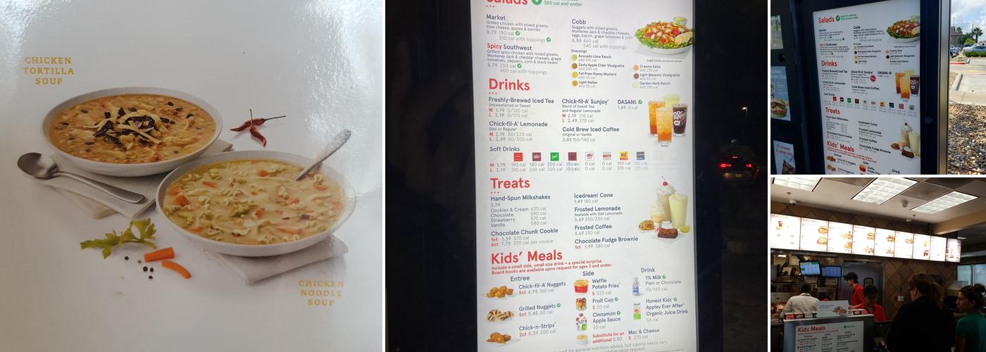 Chick-fil-A Menu