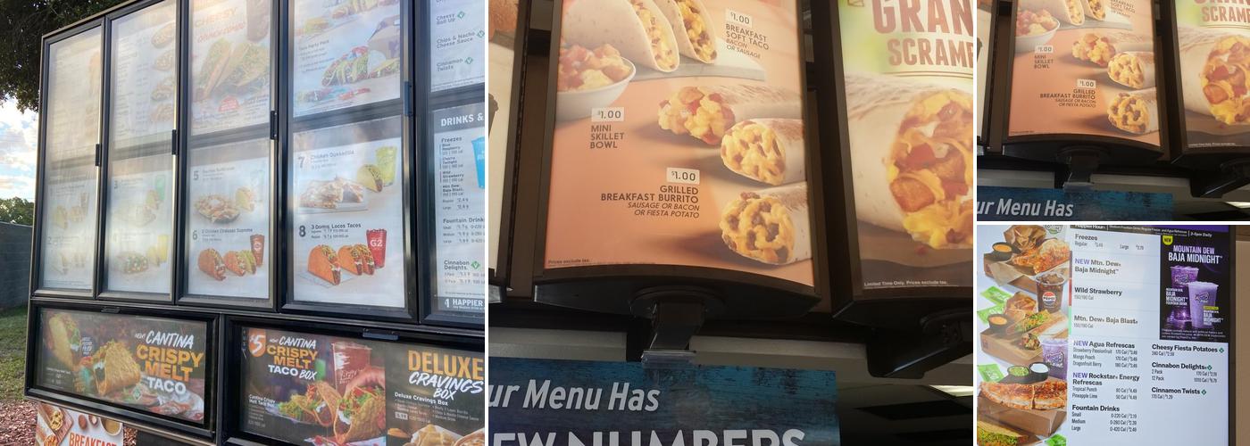 Taco Bell Menu
