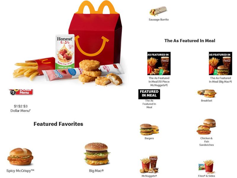 McDonald's Menu