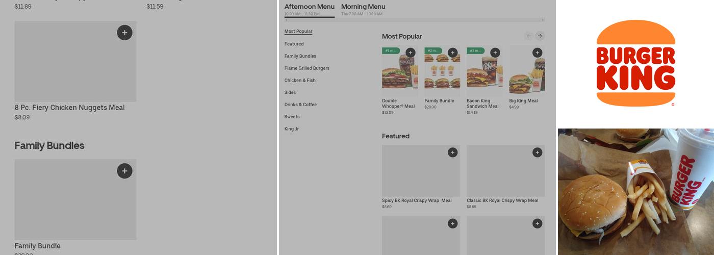 Burger King Menu