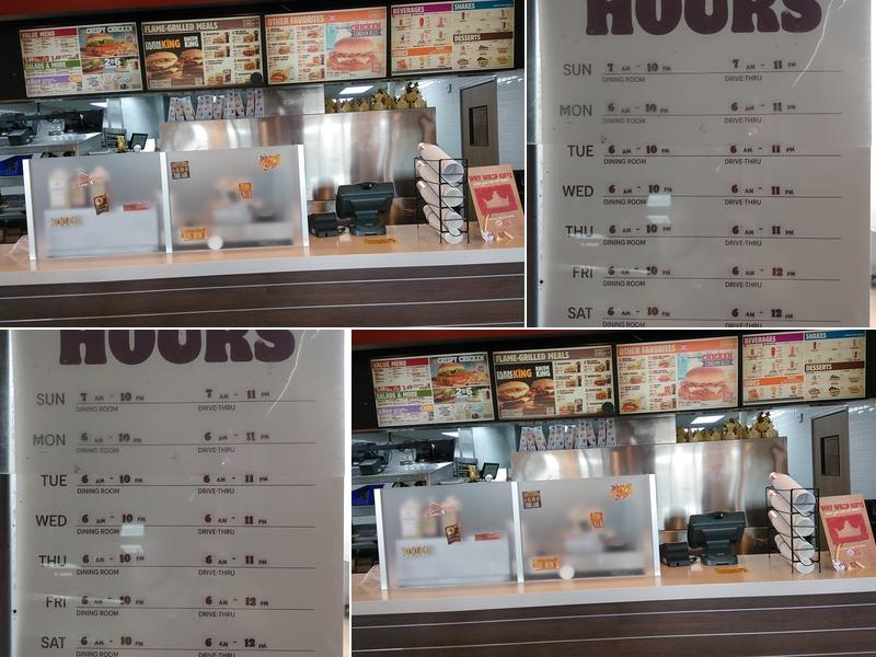 Burger King Menu