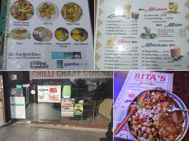Rita's Chilli Chaat Corner Menu