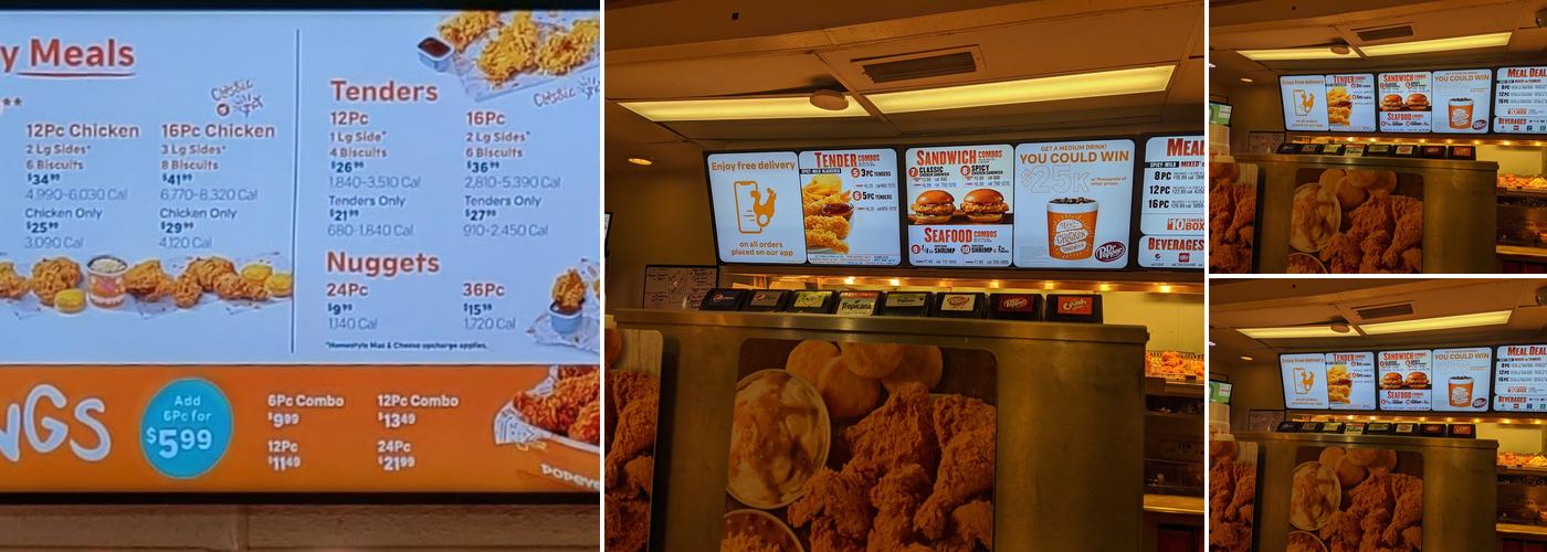 Popeyes Louisiana Kitchen Menu