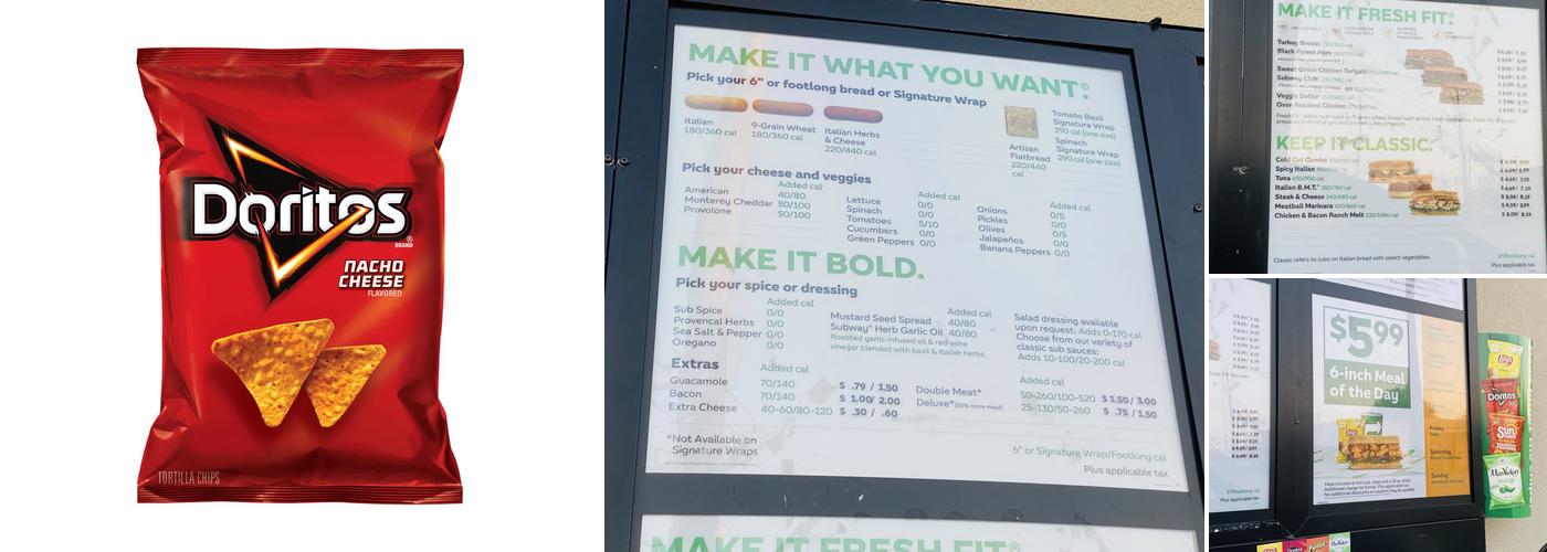 Subway Menu
