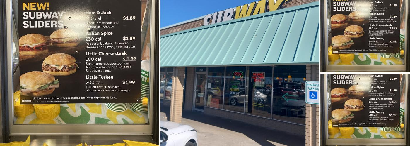 Subway Menu