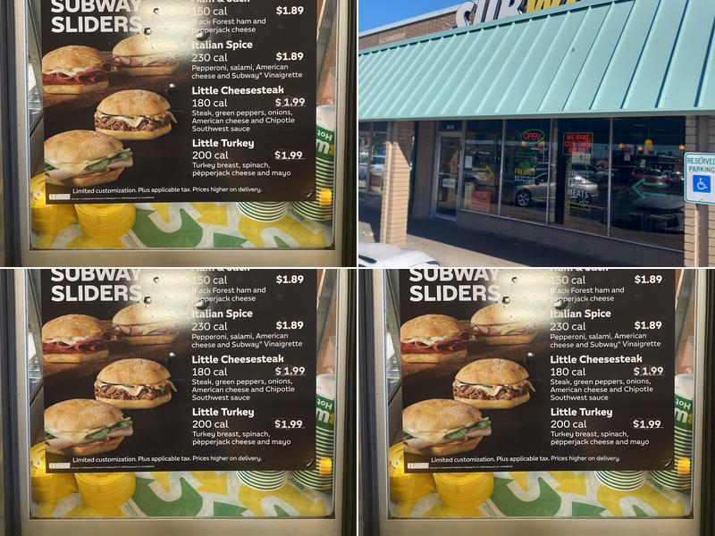 Subway Menu
