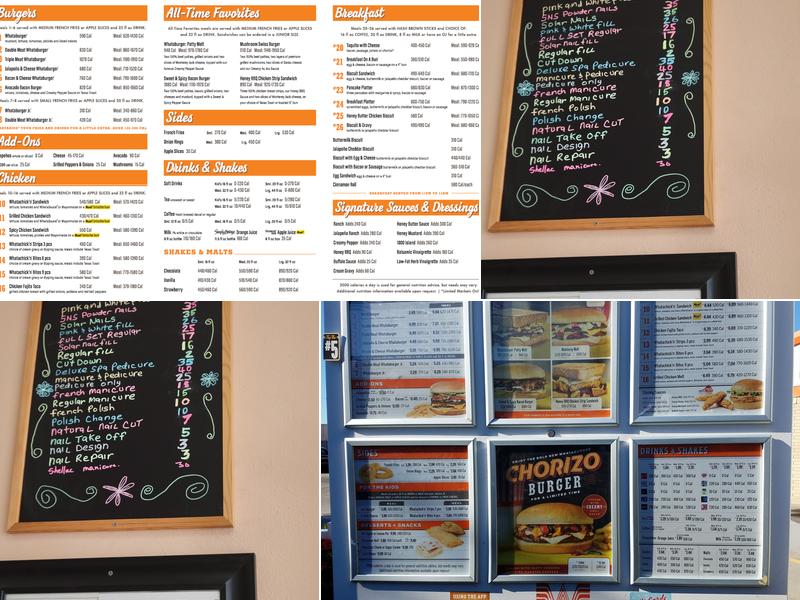 Whataburger Menu
