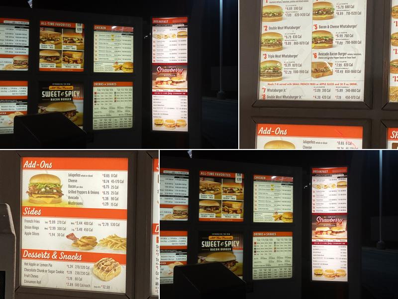 Whataburger Menu