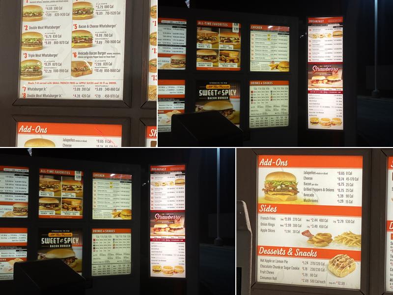 Whataburger Menu
