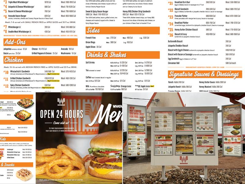 Whataburger Menu