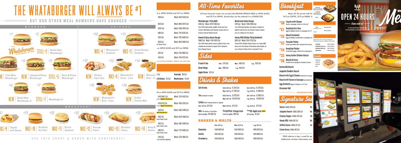 Whataburger Menu