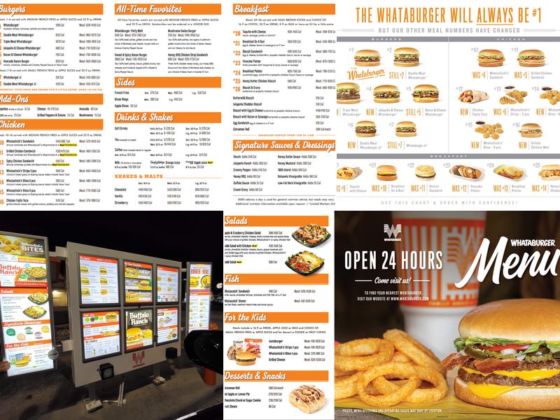 Whataburger Menu