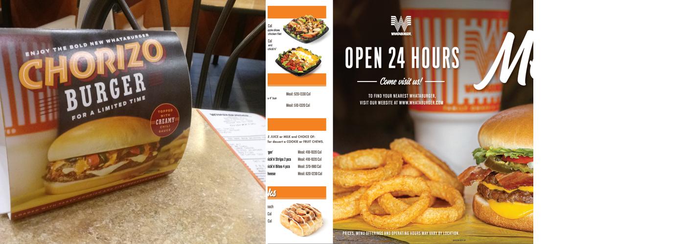 Whataburger Menu