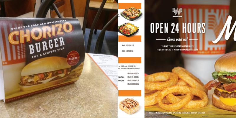 Whataburger Menu