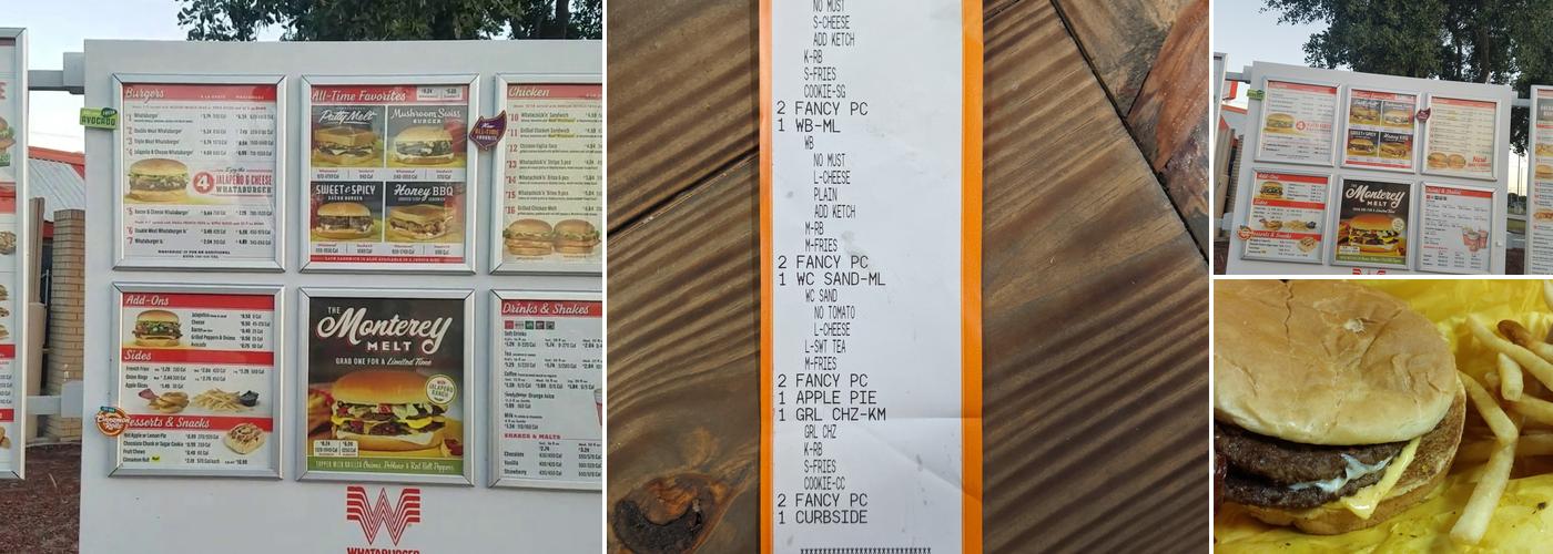 Whataburger Menu