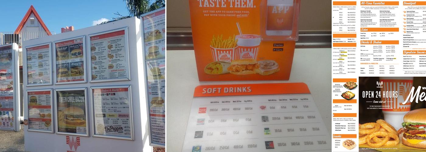 Whataburger Menu
