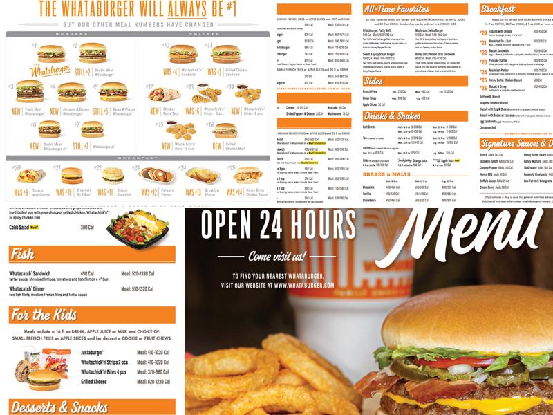 Whataburger Menu