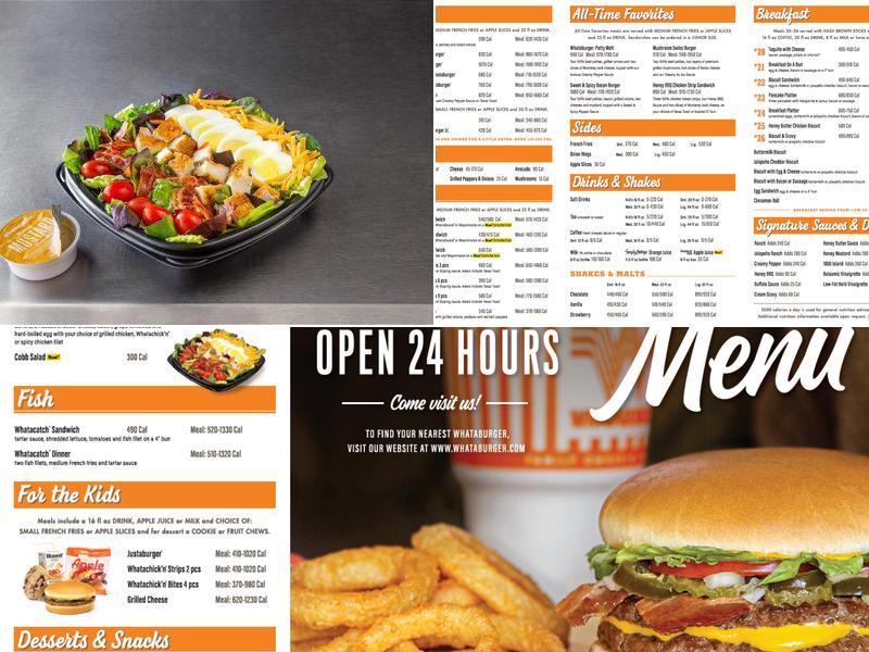 Whataburger Menu