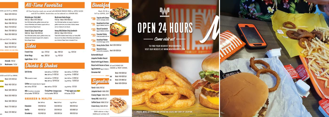 Whataburger Menu