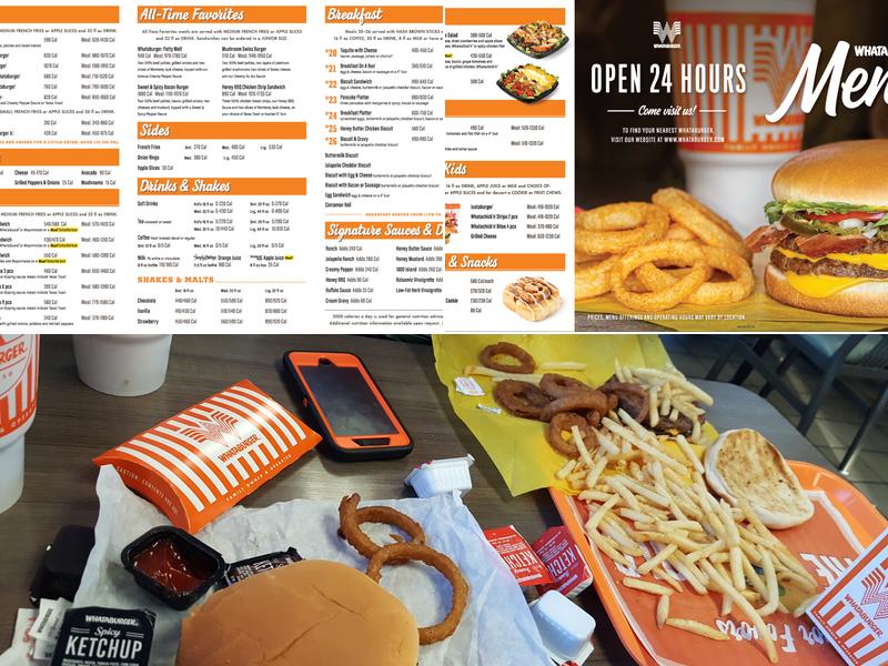 Whataburger Menu