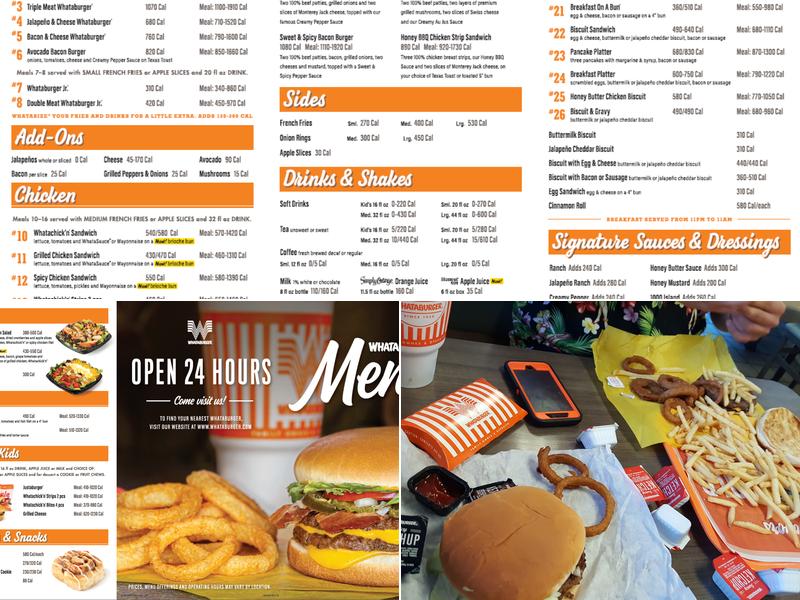 Whataburger Menu
