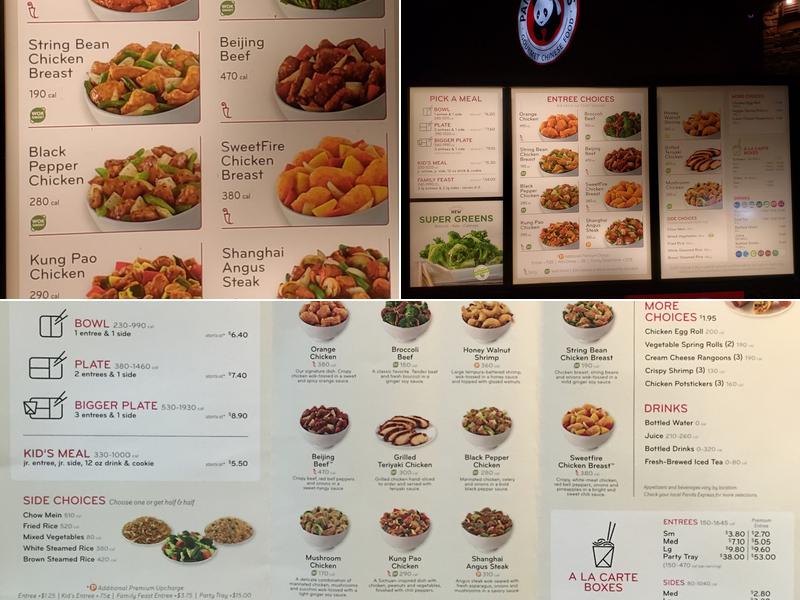 Panda Express Menu