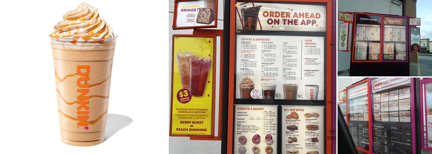 Dunkin' Menu