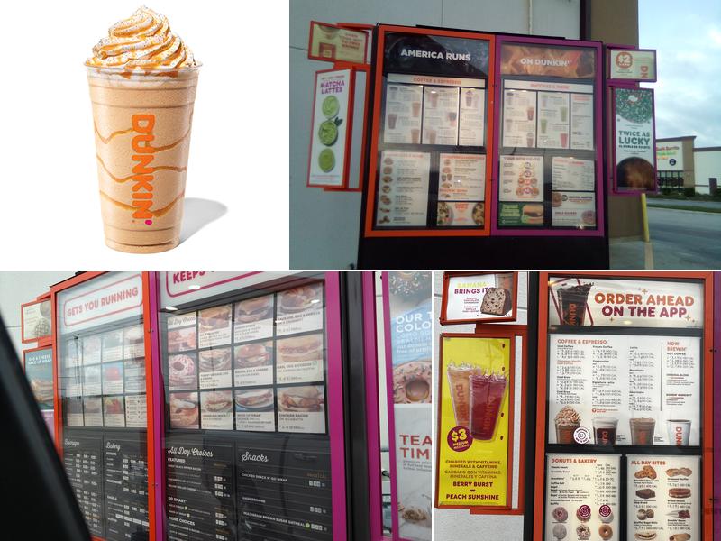 Dunkin' Menu