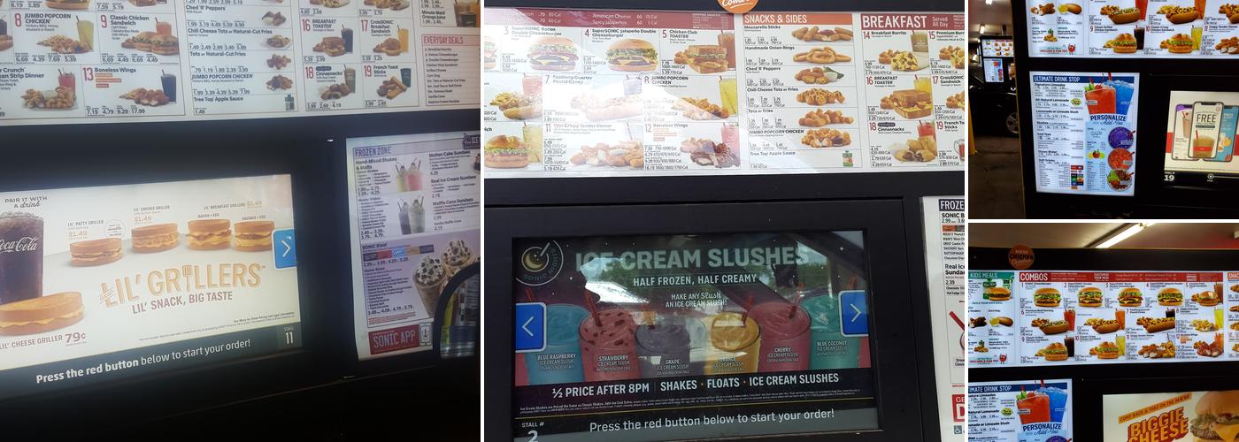 Sonic Drive-In Menu